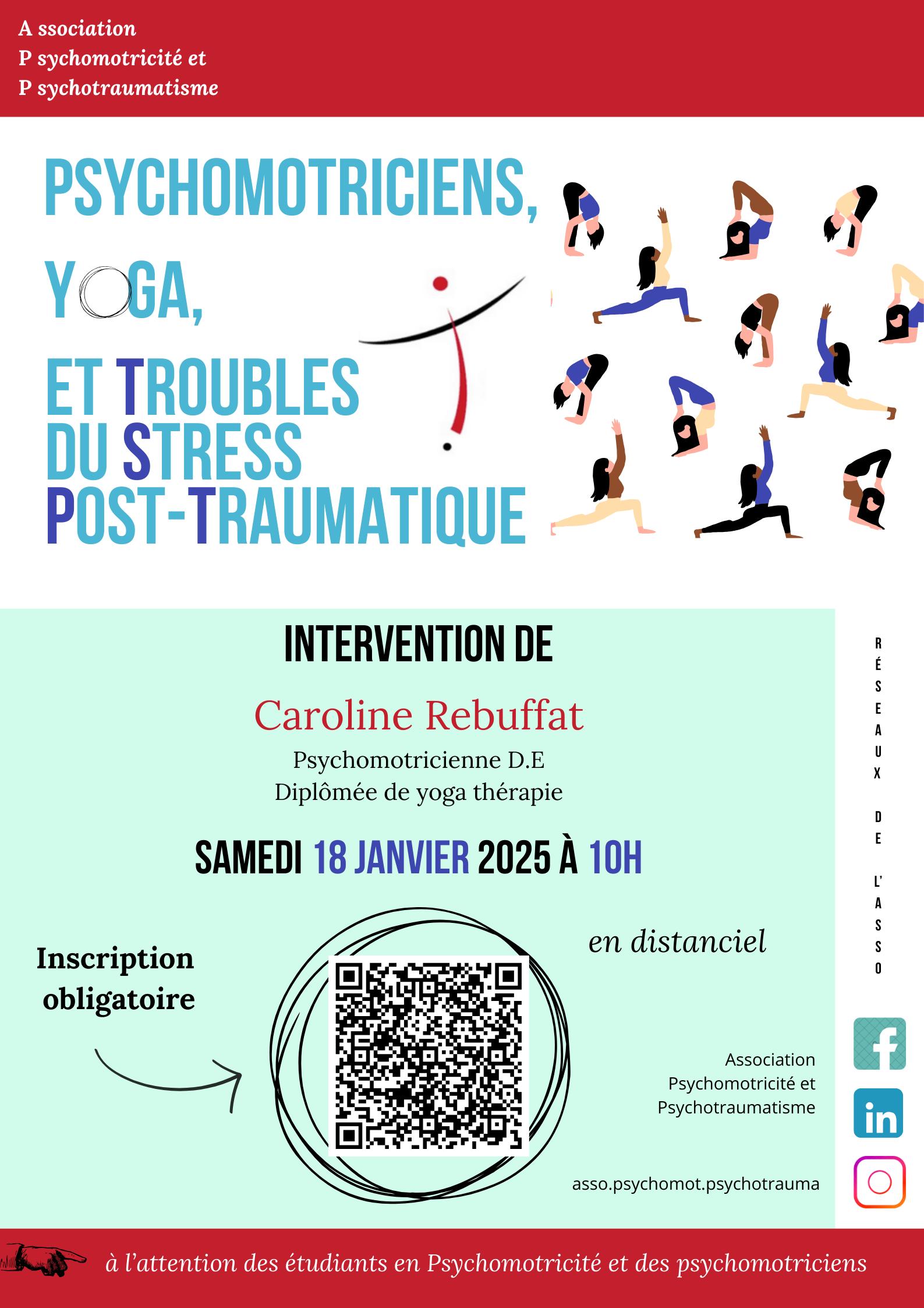 Psychomotriciens, yoga, et troubles du stress post-traumatique