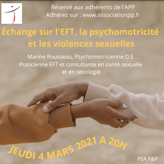 "Échange sur l'EFT, la psychomotricité et les violences sexuelles" par Marine Rousseau
